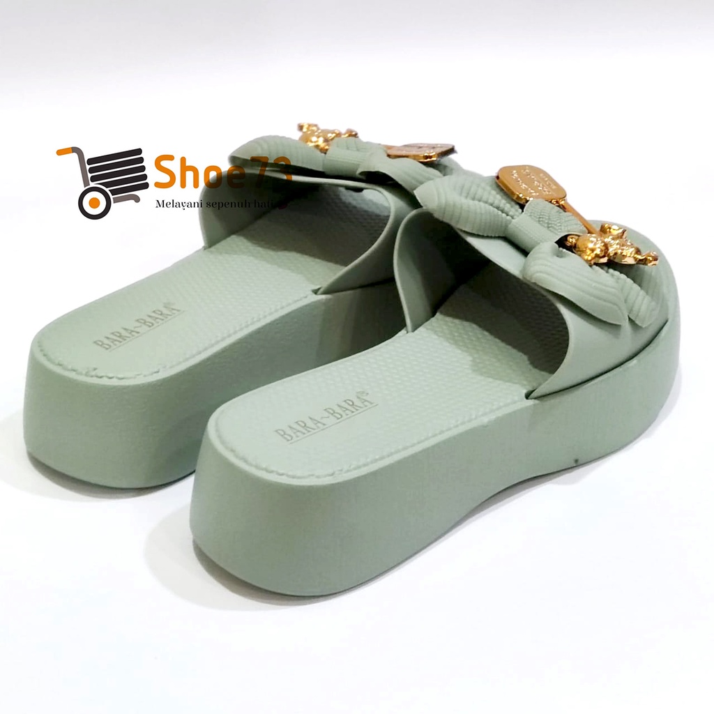 BARA-BARA JSL 2203 B-9 SIZE 36-40 ORIGINAL l Sandal Selop Pita Jelly Wanita l Sendal Kokop Cewek Impor