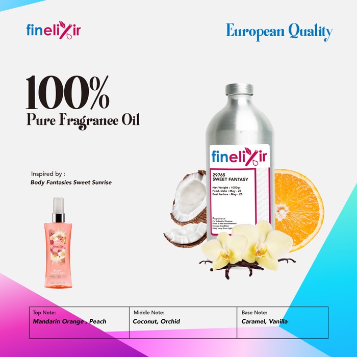 BIBIT PARFUM MURNI BODY FANTASIES SWT SNRS SWEET FANTASY