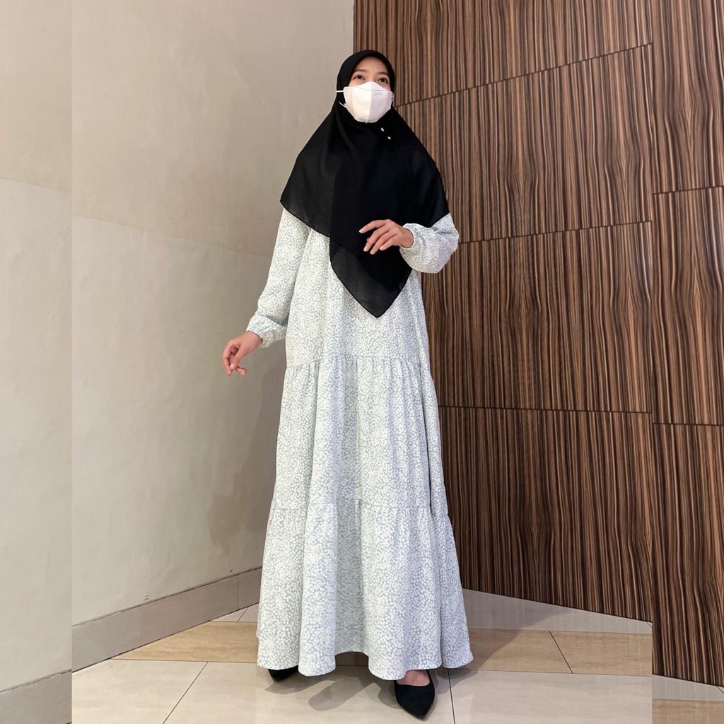 Nadira Dress | Gamis Ruffle | Crinkle | Griya Musafa