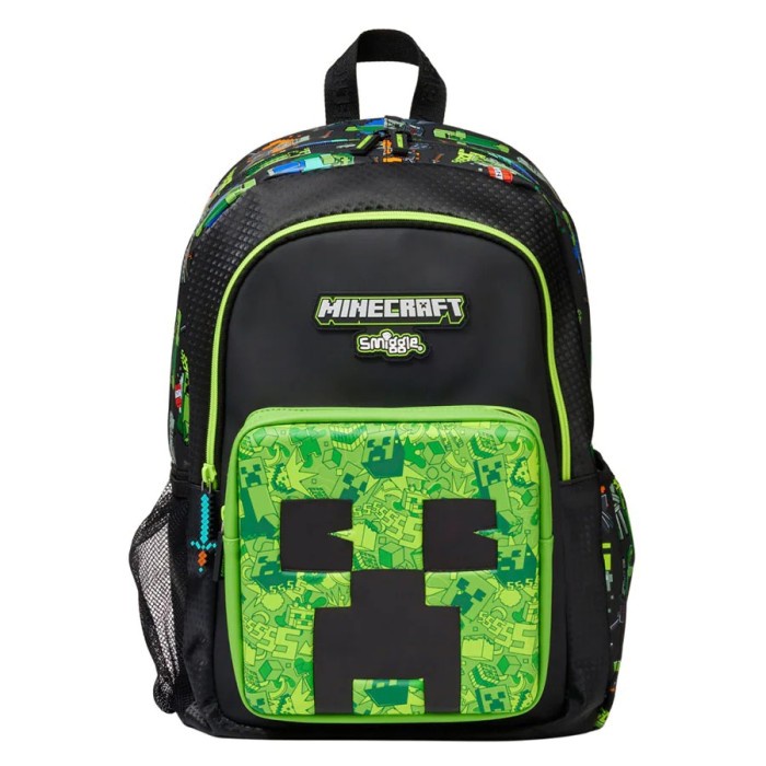 Smiggle BackPack Minecraft/ Tas anak cowok SD SMP/ Tas ransel/ kado - backpack