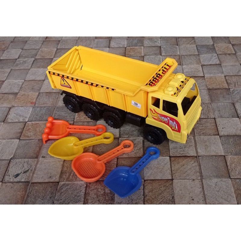 Mainan Dump Truck Anak / Mainan Truck Pasir Dapet Sekop Pasir