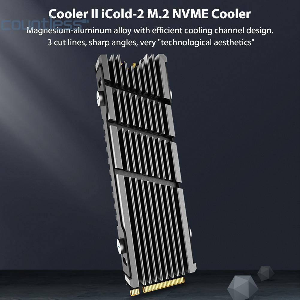 Jeyi Cooler II iCold-2 Anti Debu NVME NGFF M.2 Heatsink Aluminium Alloy Radiator [Terhitung Jumlahnya]