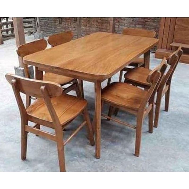 Promo meja makan ropan jati