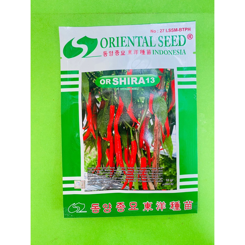 Benih cabai merah besar f1 or SHIRA 13 isi 10gr dari ORIENTAL SEED
