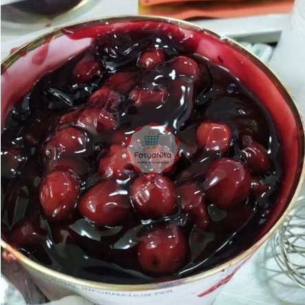 

Ceri Hitam dalam selai | Dark Black Cherry Zeelandia Fruitful 250gr - Apel Blueberry Bakels Dark Cherries Cherry Ceri Frutaneira Cheri Black Forest Cake