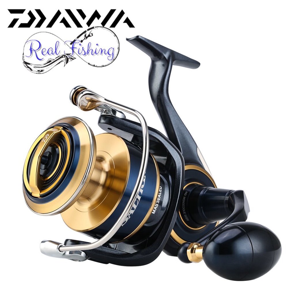 DAIWA 20 Original SALTIGA 8000P 18000H 20000H Spinning Fishing Reel Jigging Reel MQ Body Magsealed B