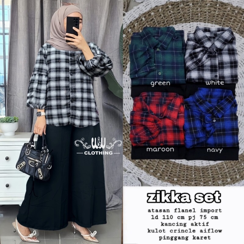 ZIKKA SET ORI W&amp;W | Flanel Import