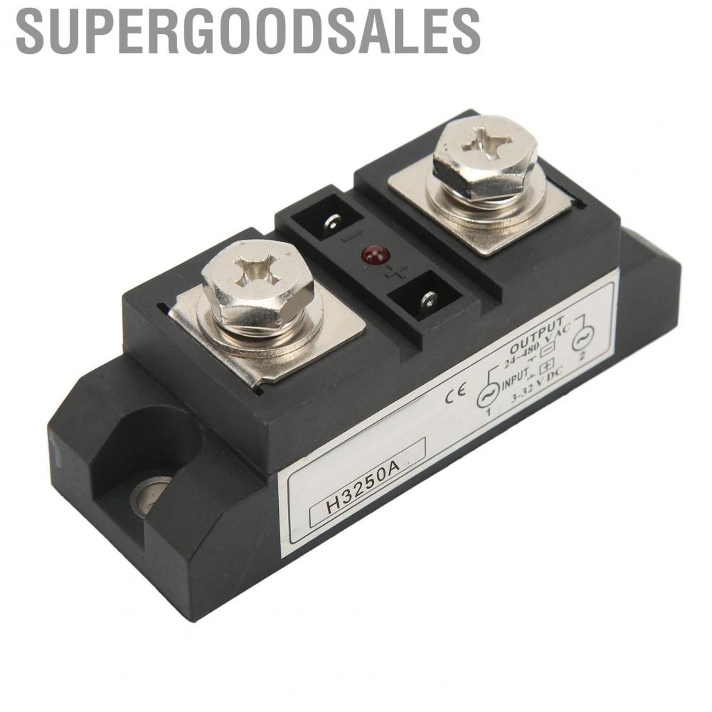 Supergoodsales Solid State Relay DC To AC  SSR Strong Overcurrent Interference Resistant 250A Safe with  Indicator for Electric Heating