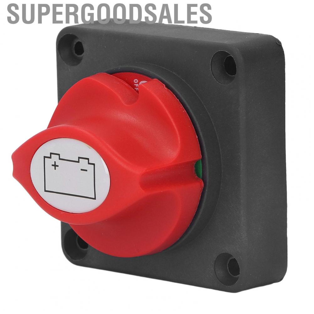 Supergoodsales Disconnect Switch Safe ABS Red Copper Knob  Dust DC