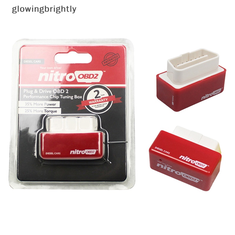 [glowingbrightly] Nitro OBD ECO OBD2 ECOOBD Fuel Saver Chip Tuning Box - Alat Penghemat Bbm Mobil TFX