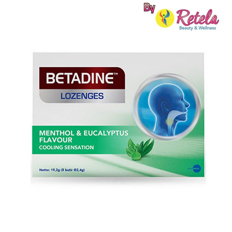 Betadine Loz Mentol&amp;Euc 1 Strip 8 Tablet