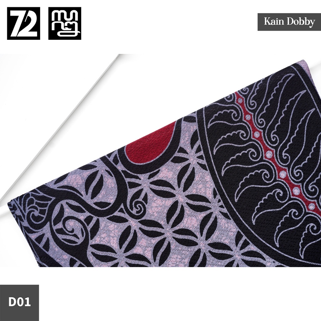 KAIN BATIK PREMIUM Bahan Dobby Motif Parang Abstrak Warna Merah 723976 Cap 72 Jarik Jarit Samping Ke