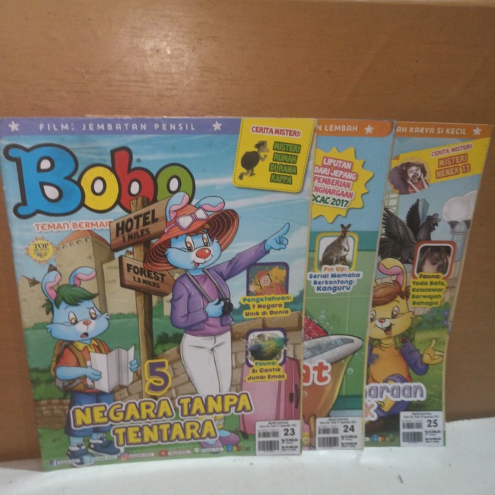 bobo majalah anak terbit edisi September 2017 volume dideskripsi