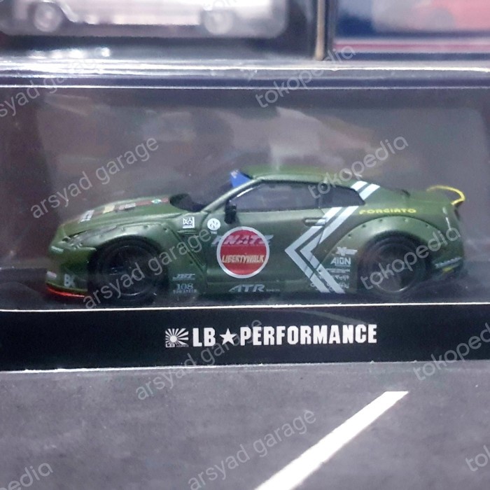 TERBARU Diecast Oem LB Performance Nissan GTR R35 Ducktail Zero fighter Segel