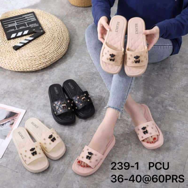 (yeti) SANDAL BALANCE 239-1 / SLOP WANITA WEDGES BEAR PITA