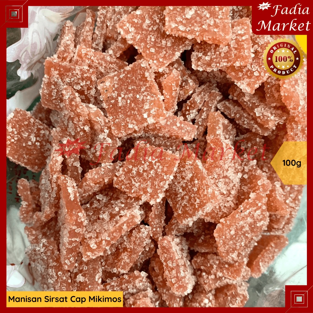 

Manisan Asinan Buah Sirsat Sirsak Zuurzak Gula Mikimos 100g