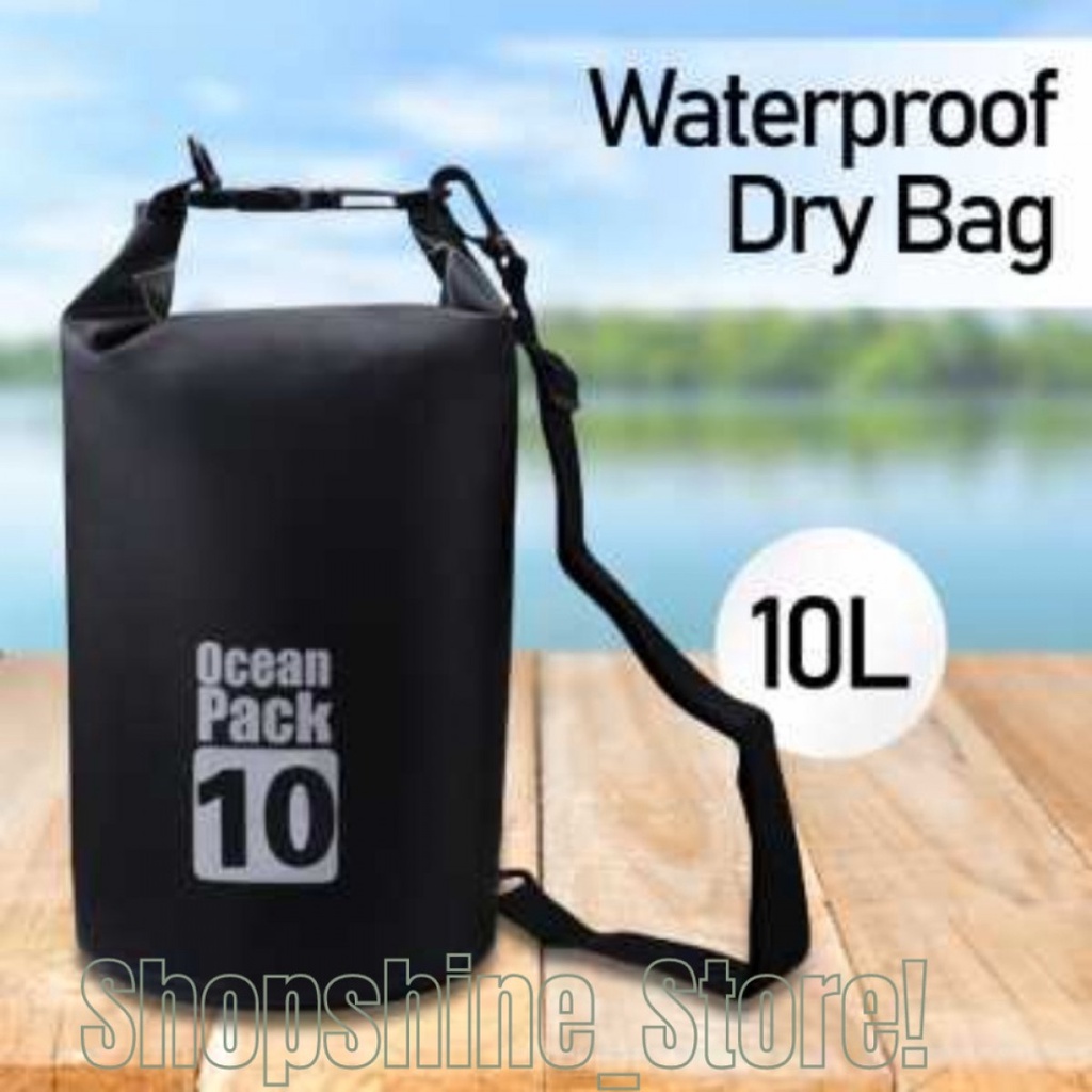 DRY BAG SELEMPANG 10L  Ocean Pack Outdoor Waterproof Bucket Dry Bag - OB101