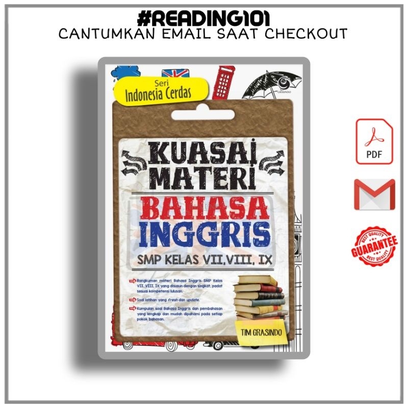 

[ID492] Seri Indonesia Cerdas; Kuasai Materi Bahasa Inggris SMP Kelas VII, VIII, IX