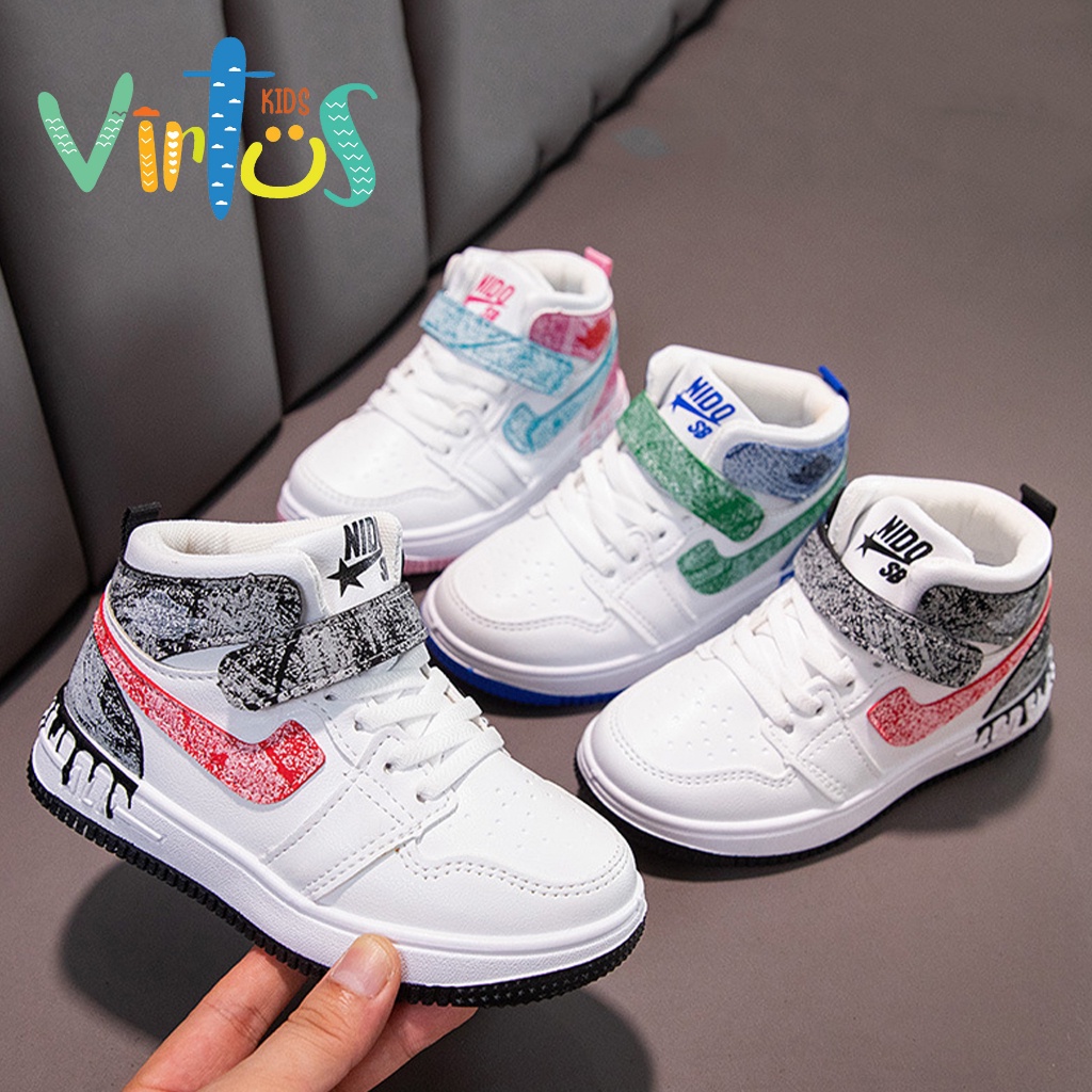 Sepatu Sneakers Collin Anak Laki-laki Perempuan Bayi Karet Anti Selip Olahraga Slip