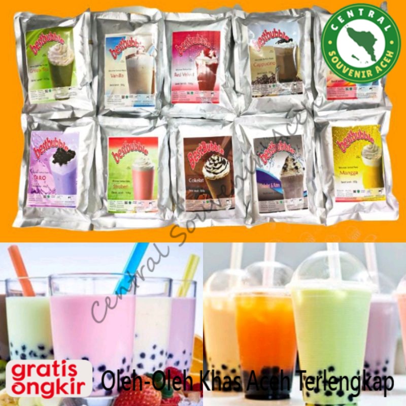 

BEST BUBBLE Bubuk Minuman Aneka Rasa | Ice Blended Bubble Powder 500 gr