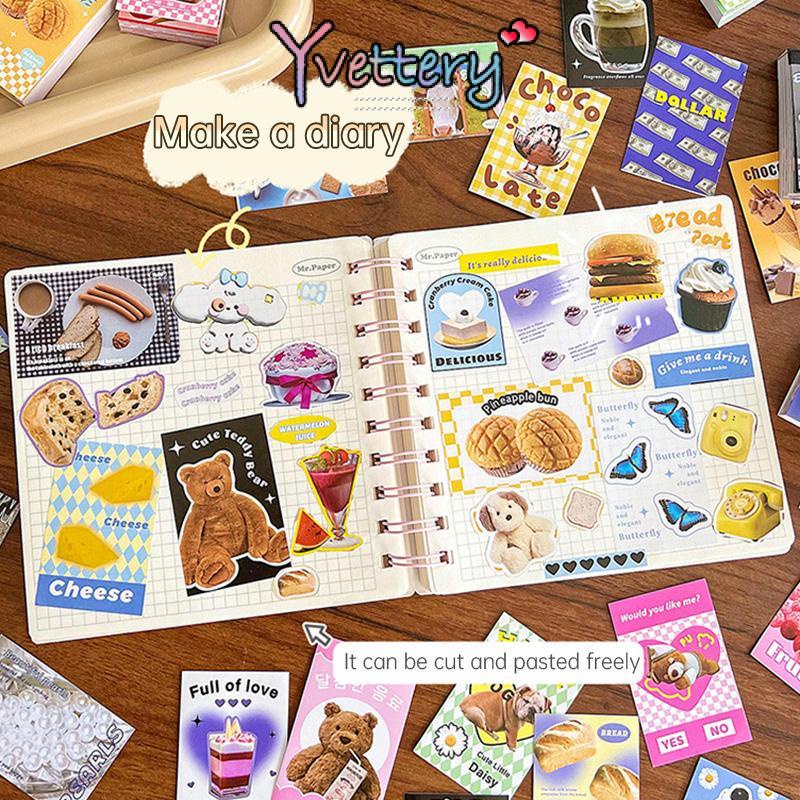 

❤️COD Stiker Gaya Retro Notebook Mini Dekorasi Bahan DIY-Yy