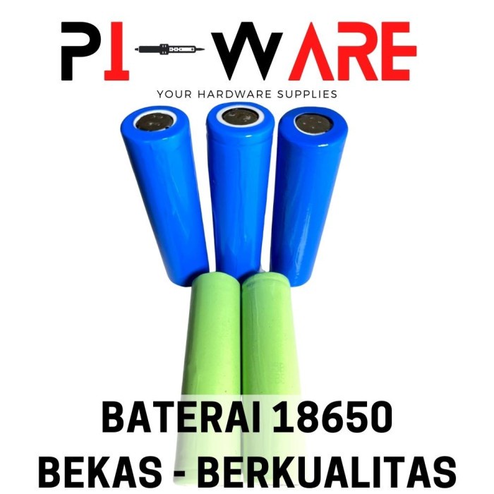 Baterai 18650 Bekas Laptop Batere Batrai Li Ion Berkualitas Bisa Untuk Senter Kipas Portable Mainan