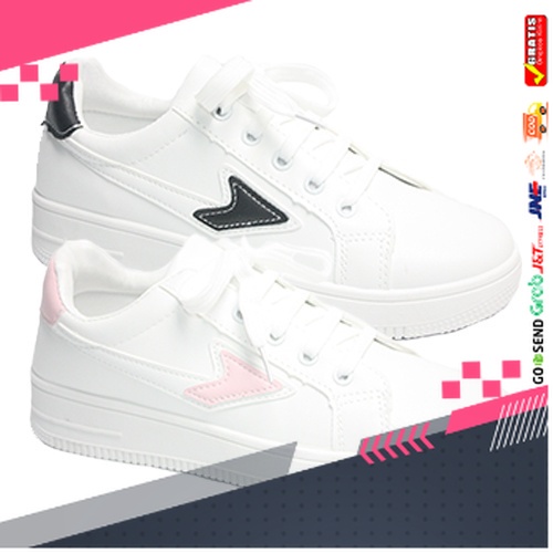 UKURAN SIZE 37 38 39 40 41 42 43 44 45 /Dr. Kevin Sepatu Wanita Sport Kets Sneaker 581-006 Putih/Hit