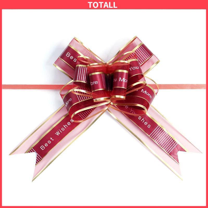 COD Sutra Tarik Busur Pita Hadiah Ulang Tahun Pernikahan Festival Pesta Diy Hari Valentine Dekorasi Pernikahan-Totall