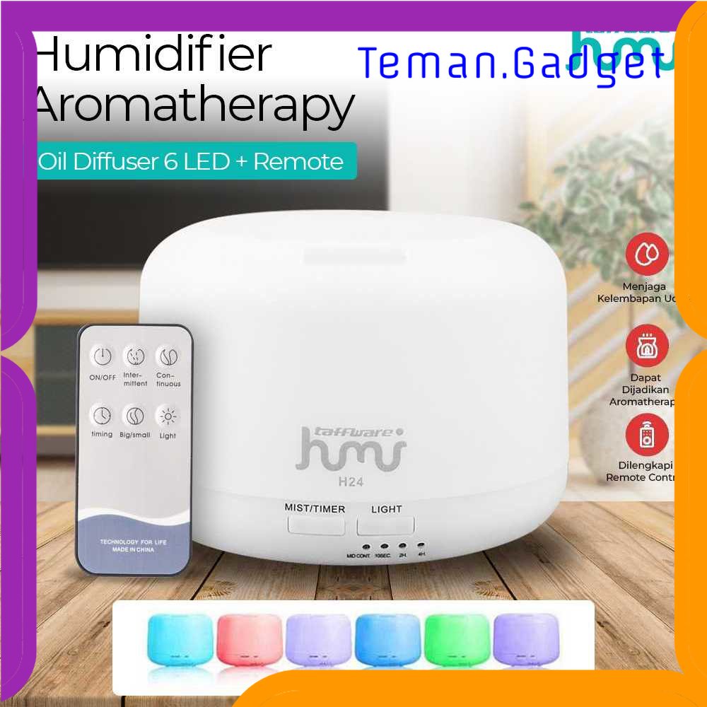 TG - ART Taffware HUMI Humidifier Aromatherapy Oil Diffuser 6 LED + Remote - H24