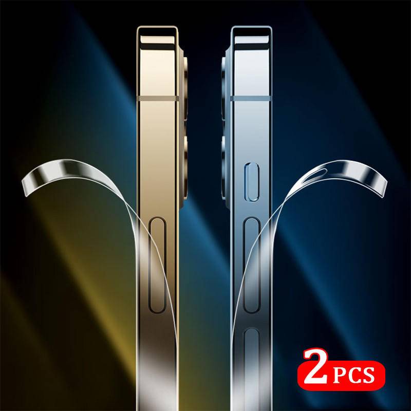 2pcs TPU Hydrogel Rim Film Untuk Iphone14 13 12 pro max Plus HD Transparan Ponsel Sisi Film Pelindung Untuk iPhone 12Mini 13Mini Ultra-Tipis Case