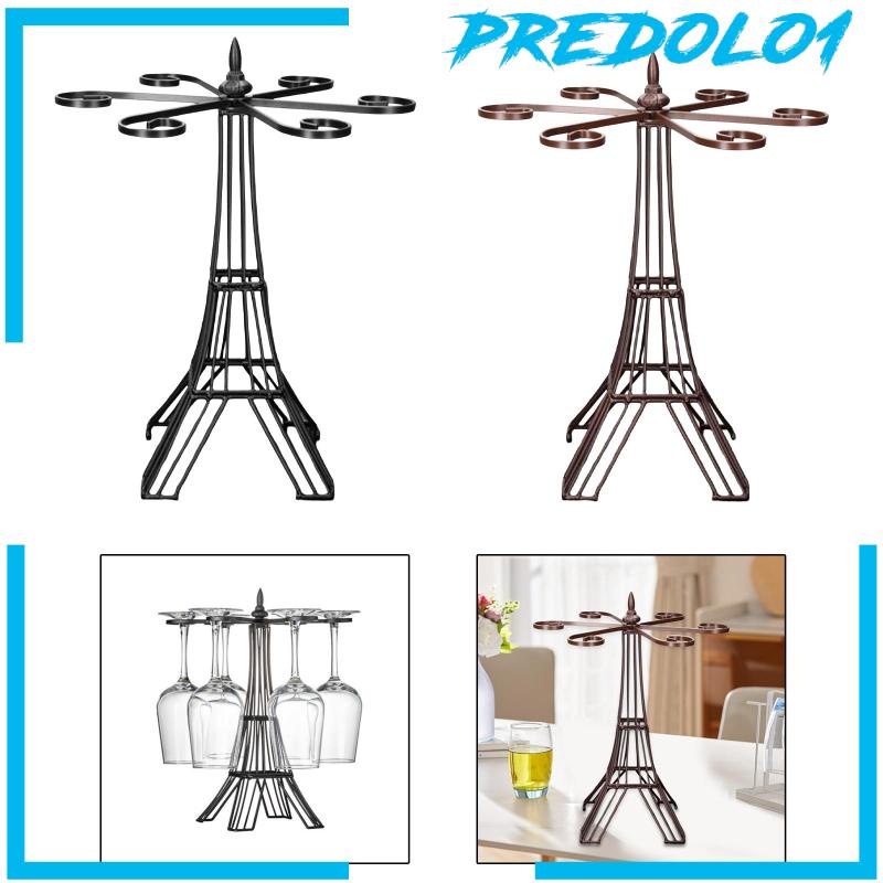 [Predolo1] Goblet Rak Penyimpanan Dengan 6buah Hook Dekorasi Pajangan Dapur Penyimpanan Rumah