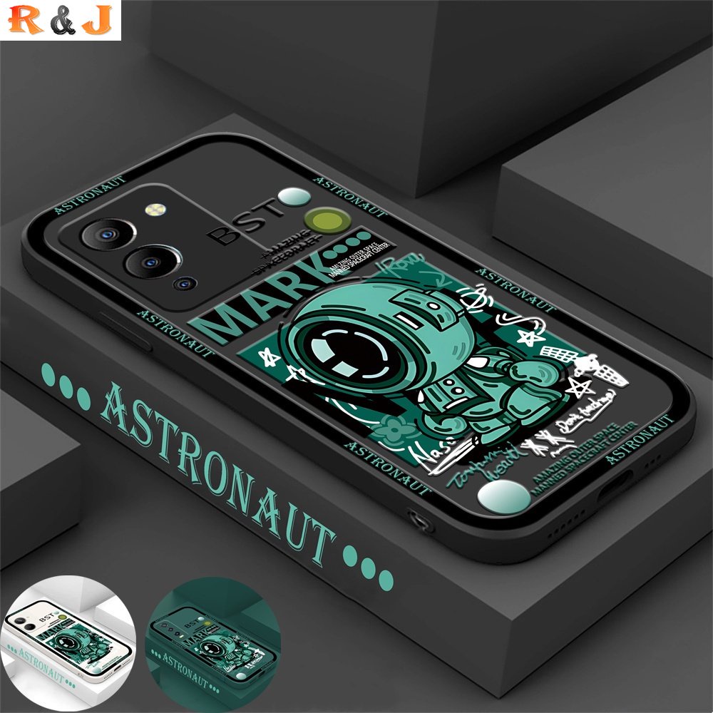 Cool Case Infinix Hot 20S Note 12g96 12 Pro Note11 Smart 6smart 5panas 11S NFC Hot 11play 12 10Play 9main Panas 10S Hot 10T Green Series Astronot Lembut Silikon Sarung Casing