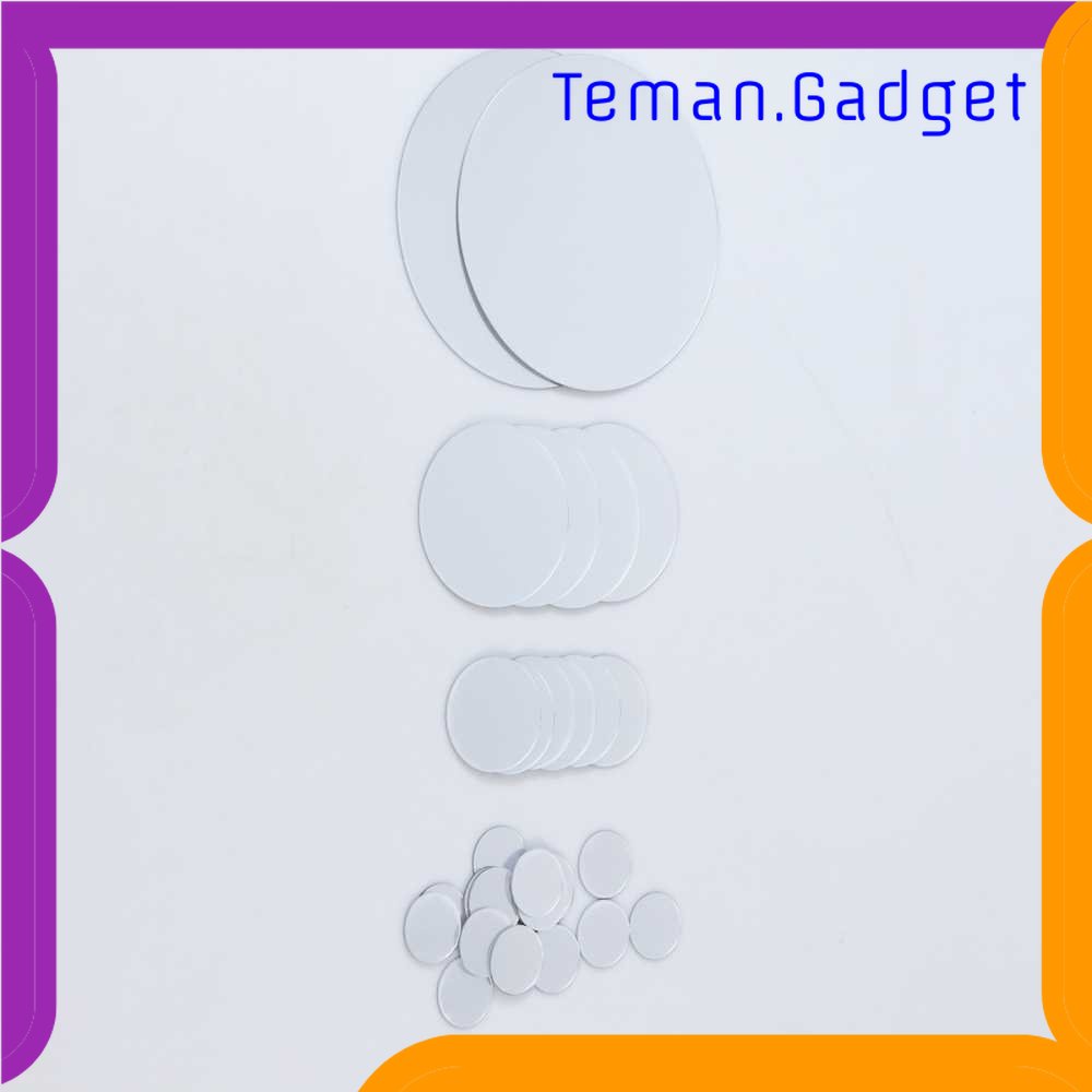TG -  ART SOLEDI Sticker Dekorasi Dinding Round Mirror Acrylic 30 PCS - SL03
