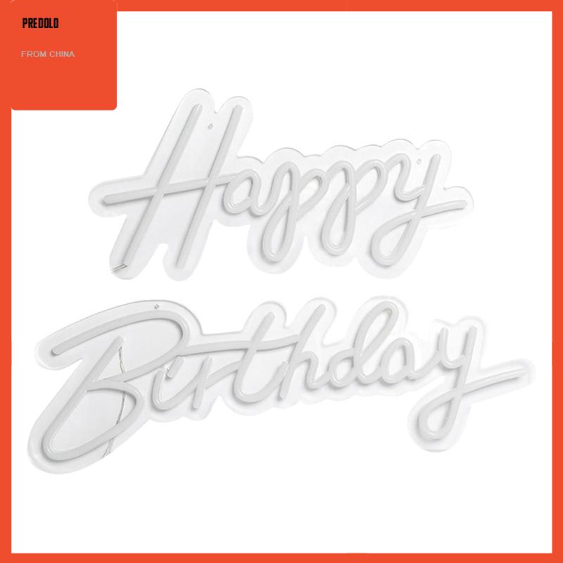 [Predolo] Happy Birthday Neon Sign LED Neon Lamp Pesta Ulang Tahun Dinding Art