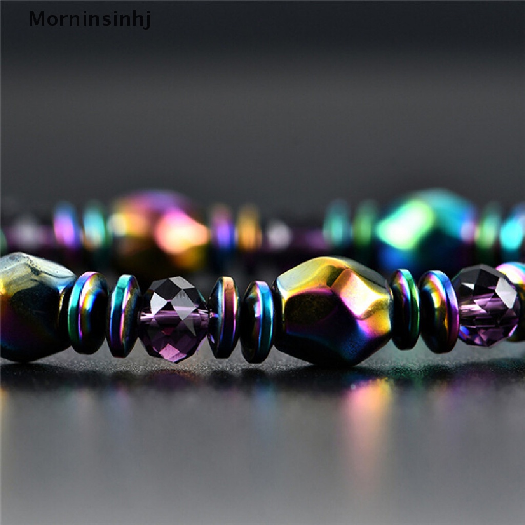 Mornin Penurunan Berat Badan Multicolor Gelang Magnet Beads Batu Hematite Untuk Terapi Kesehatan id