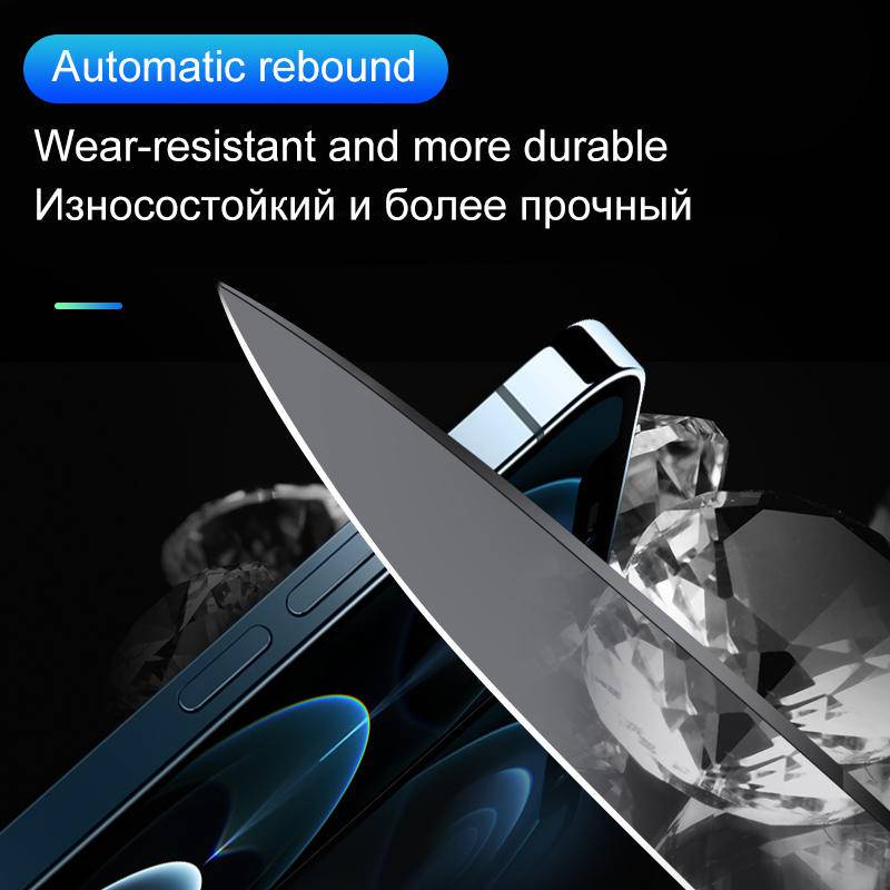 IPHONE Pelindung Layar Sisi Film Untuk Iphone14 13 12 Pro Max Plus Bingkai Persegi Hydrogel Film Iphone12 13 Mini Transparan Phone Protective Border