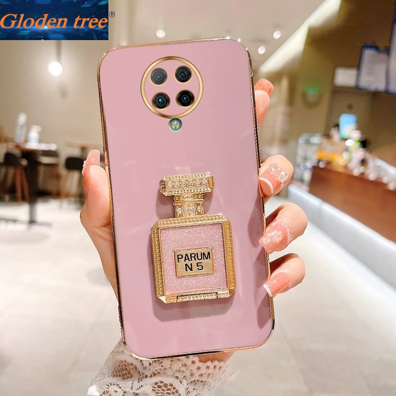 Gloden tree Casing Case Untuk Xiaomi Redmi K30 Pro ZooM Redmi K20 Pro Case Dengan Botol Parfum Tendangan Lipat Cakupan Penuh Case Kamera