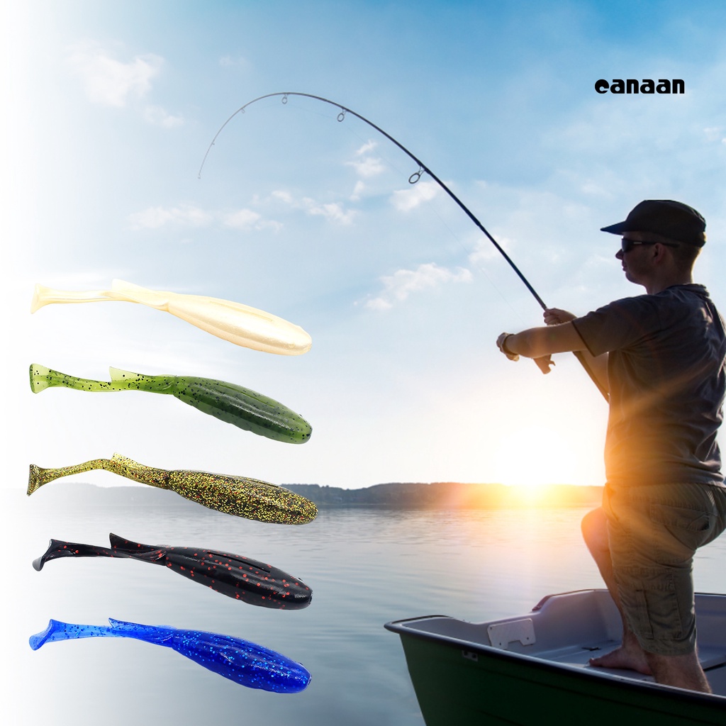 Cnn-10pcs 8cm/3.4g Umpan Pancing Disederhanakan Warna Cerah Fleksibel Reusable Simulasi Ikan Atraksi Ringan Lembut Silikon Ekor Dayung Snakehead Swimbait Perlengkapan Memancing