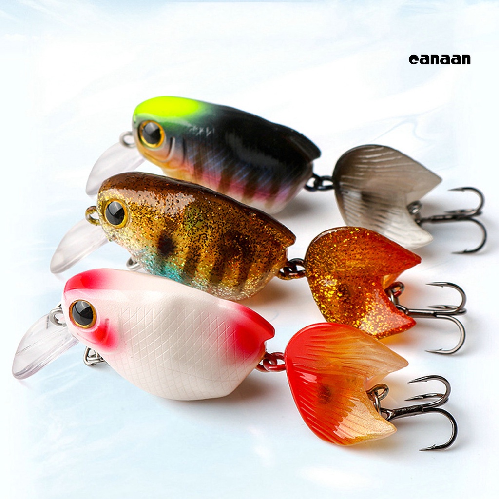 Cnn-5.8cm Umpan Mulut Cocked 3D Simulasi Fisheye Tajam Kait Menggoda Manusia Hidup Buatan Crankbait Memancing Luar Ruangan