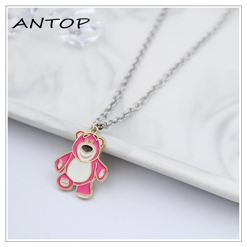 [Antop Termurah] Cinnamoroll Strawberry Bear Pikachu Rainbow Kartun Indah Kalung Paduan Kepribadian Kalung