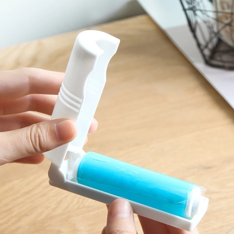 Sticky Lint Roller Lipat / Alat Pembersih Debu Kotoran Bulu Rambut Benang / Washable Foldable Sticky Lint Brush / Rol Sikat Pengangkat Serat Di Pakaian Remover Multifungsi / Rol pengangkat bulu hewan