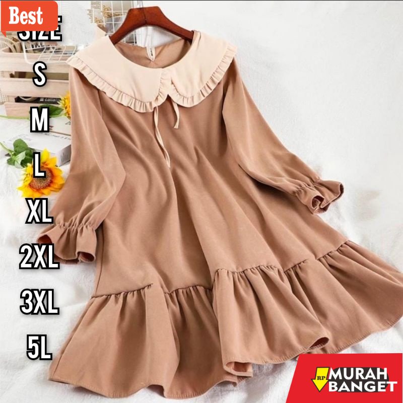 Tunik jumbo terbaru untuk wanita- Molly Long Tunik - Size M L XL XXL 3XL 4XL/5L - Tunik Jumbo - Baju