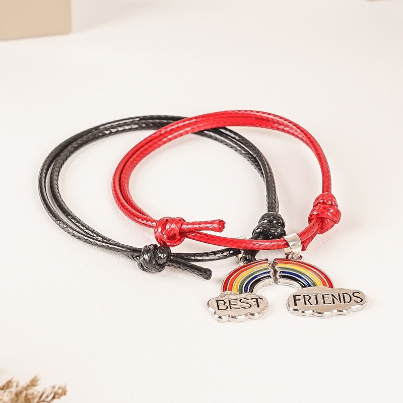 Gelang Couple 2Pcs Bestfriend Sahabat Bestie Pasangan Pria Wanita Sama Doi Ber2