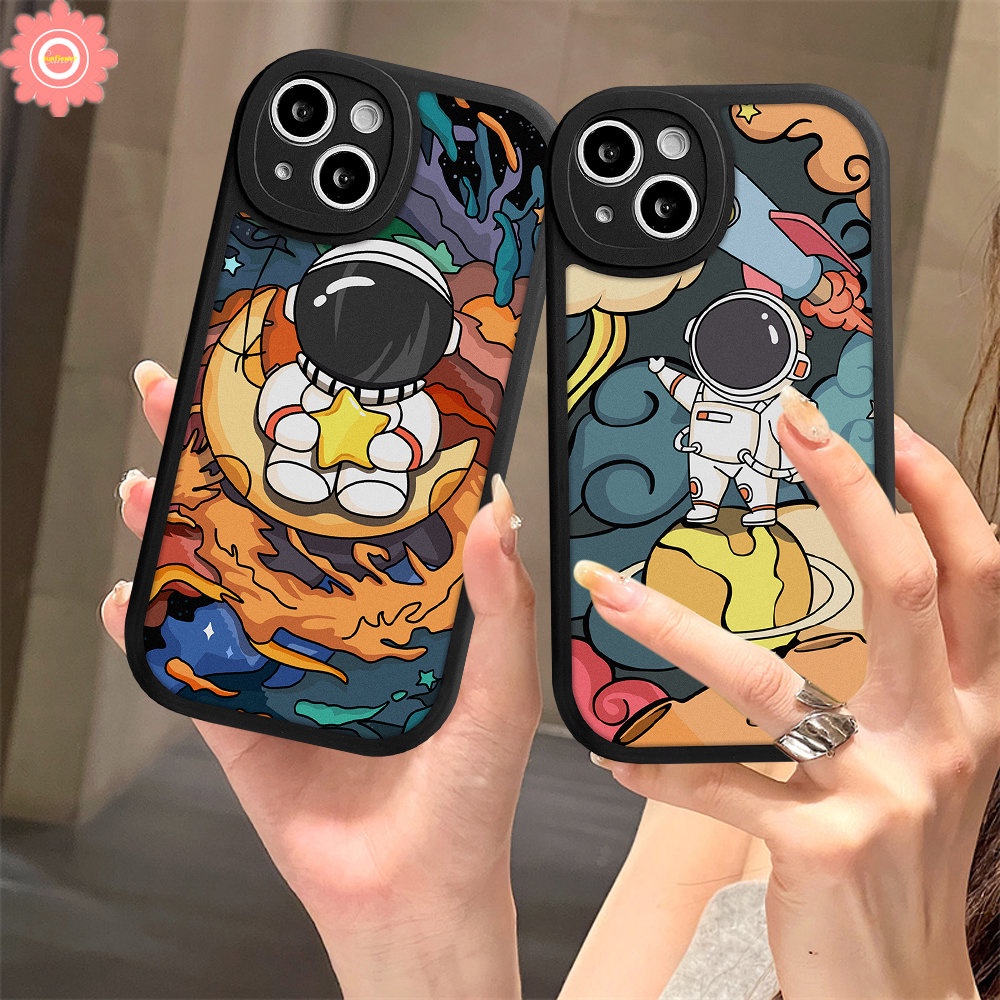 Kartun Astronot NASA Space Case Oppo A17 A16K A9 A5 A16E A57 A15 A53 A5s A3S A95 A16 A76 A96 A55 A1K A7 A54 A77s A12 A74 A17K A92 Reno 7Z 7 5Z 8 5F A31 Soft Tpu Belakang Sarung