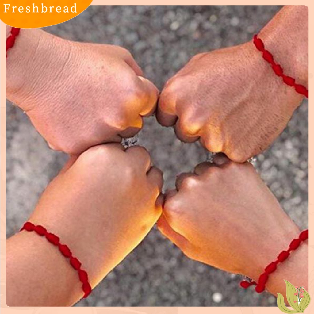 &lt; Freshbread &gt; 2Pcs Gelang Tali Merah Keberuntungan 7simpul Perlindungan Tali Jimat Hadiah Tahun Baru