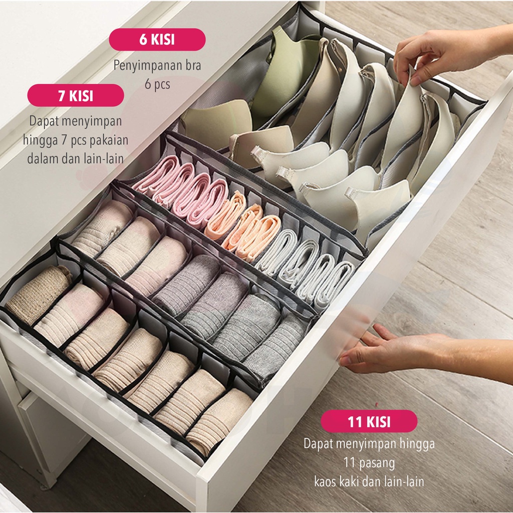 Box Organizer Tempat Penyimpanan Bra Storage Box Celana Dalam Kotak Bra Tempat Penyimpanan Bra Dan Celana Dalam Tempat Simpan Celana Dalam