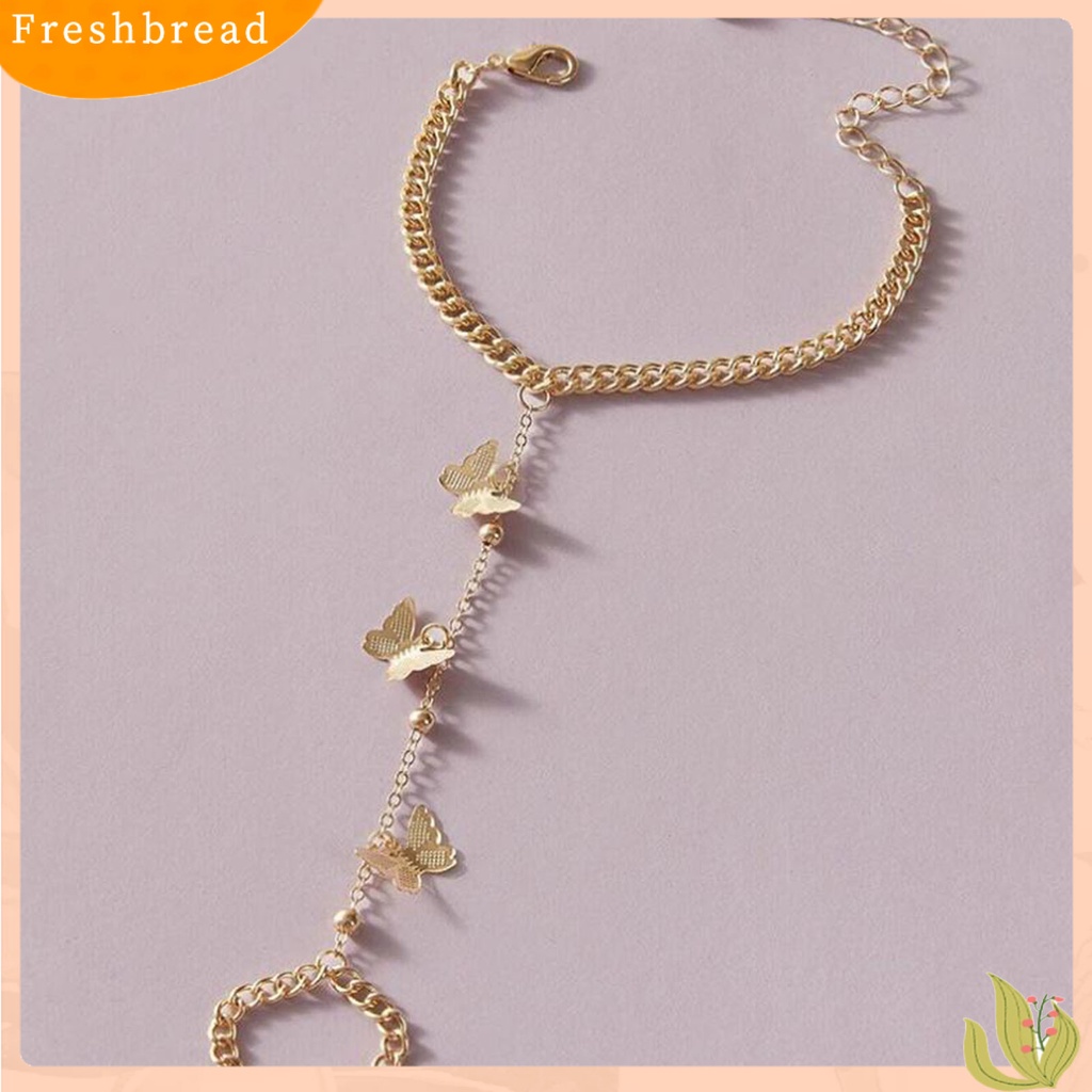 &lt; Freshbread &gt; Gelang Cincin Wanita Desain Kupu-Kupu Perhiasan Panjang Yang Dapat Disesuaikan Gaya Hip-hop Gelang Pelajar Tahan Lama Untuk Kehidupan Sehari-Hari