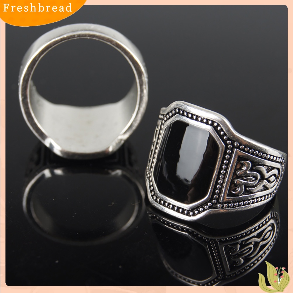 &lt; Freshbread &gt; Vintage Punk Band Pria Zinc Alloy Cincin Jari Perhiasan Keren Club Halloween Hadiah