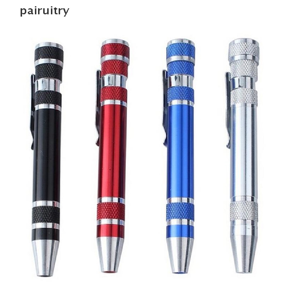 Prt 8in1 Pocket Precision Obeng Mini Pen Reparasi Hand Tools Kit PRT