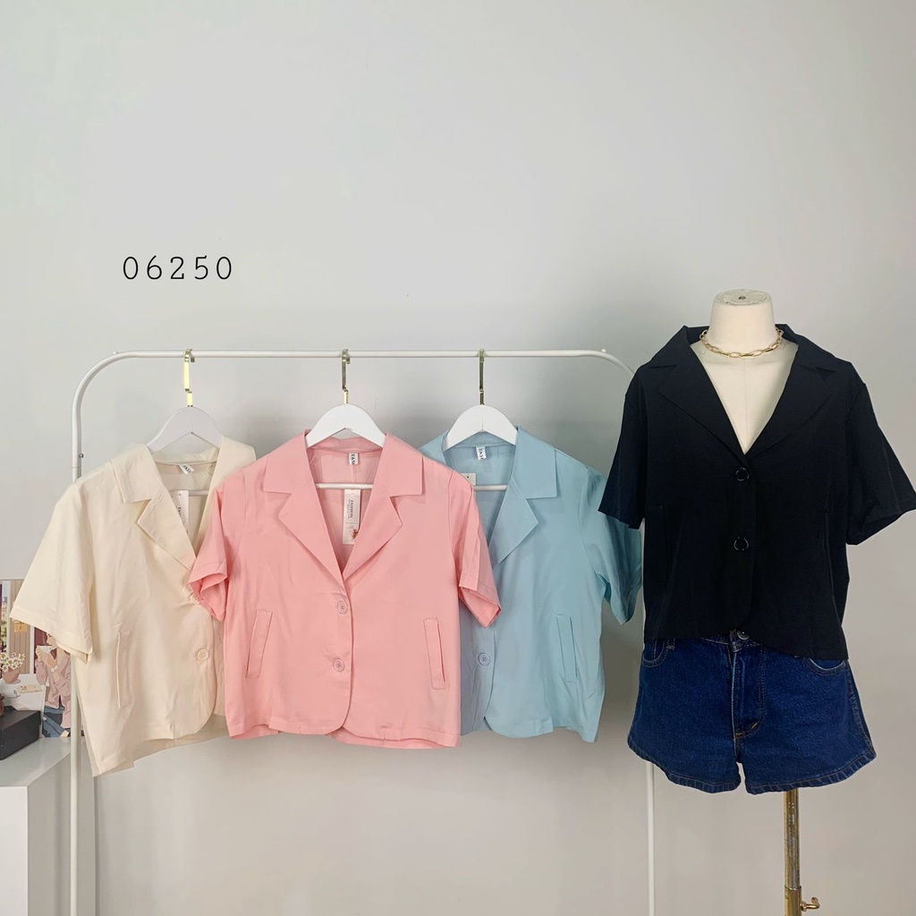 Baju Blazer I Semi Blazer Wanita I Baju Atasan Wanita Lengan Pendek I Atasan Lengan Pendek